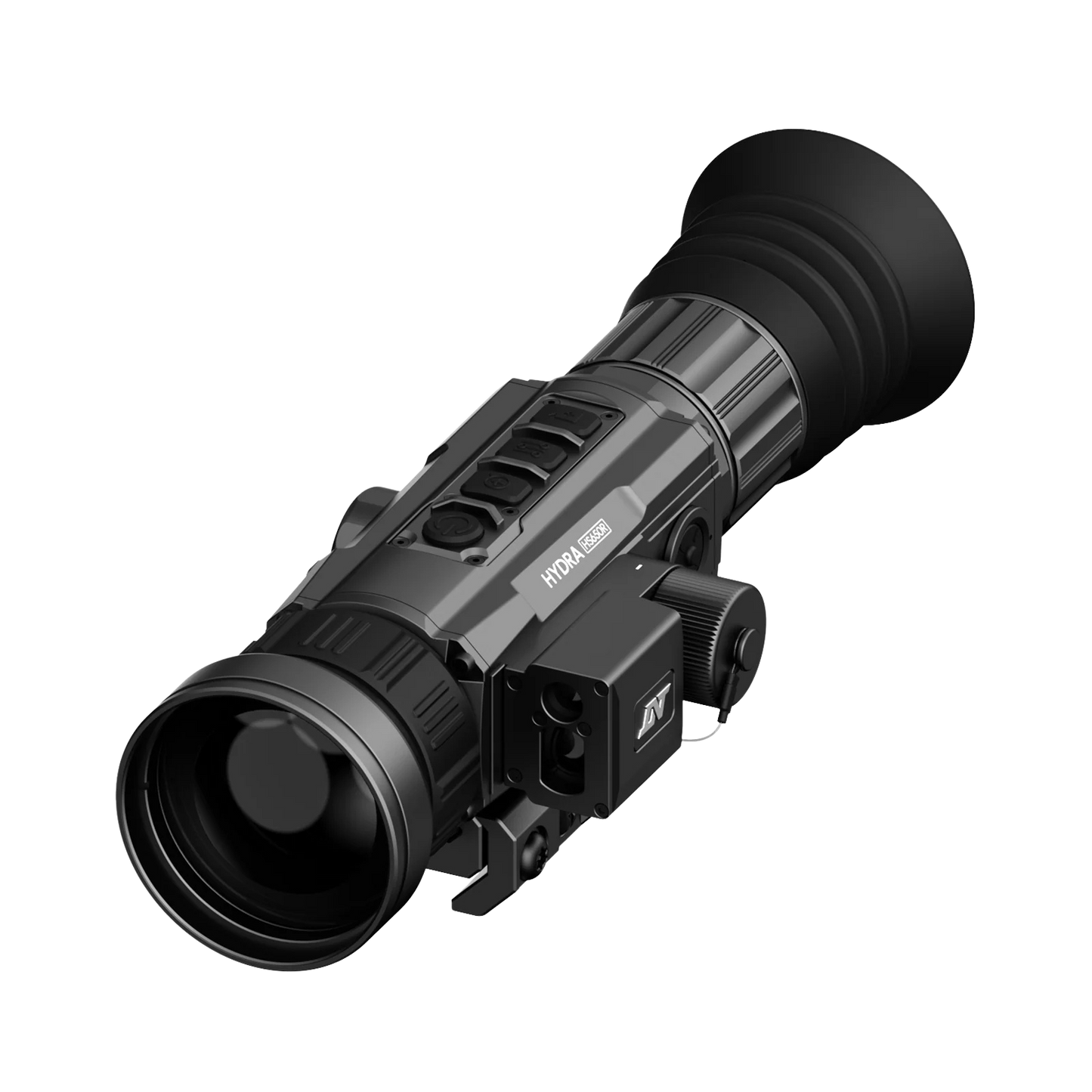 DNT Hydra-LRF Multi-Function Thermal Scope with Laser Rangefinder and Ballistic Calculator - Standalone Scope, Clip-On, Handheld Monocular