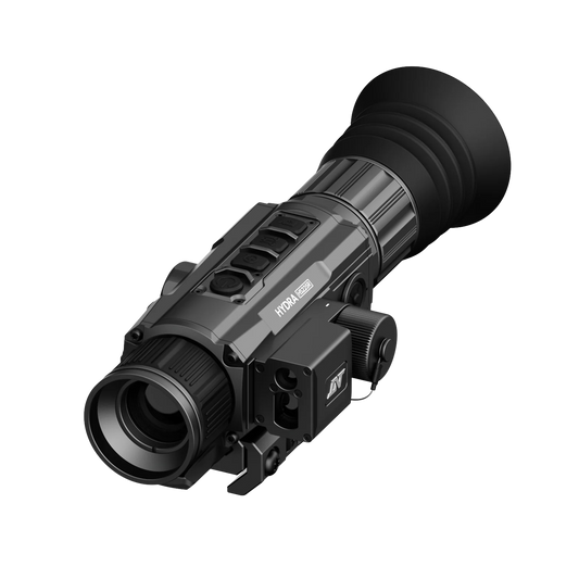 DNT Hydra-LRF Multi-Function Thermal Scope with Laser Rangefinder and Ballistic Calculator - Standalone Scope, Clip-On, Handheld Monocular