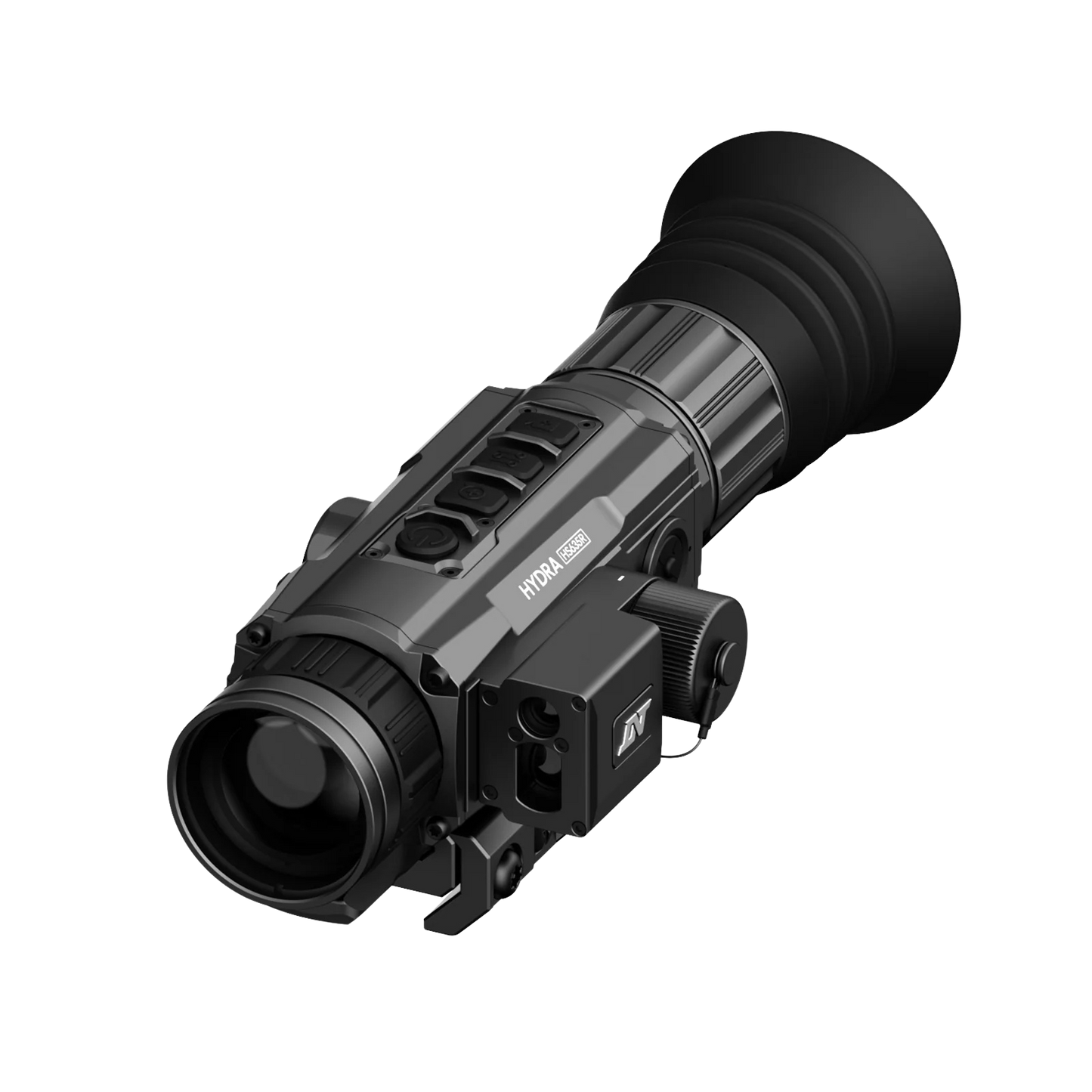 DNT Hydra-LRF Multi-Function Thermal Scope with Laser Rangefinder and Ballistic Calculator - Standalone Scope, Clip-On, Handheld Monocular